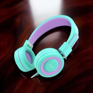 Elecder i37 Kids Headphones Wired On Ear Headset Foldable School Travel Green